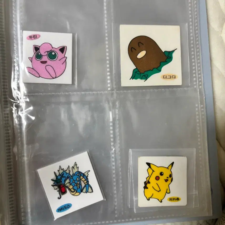 [BUNJANG] 1999 Pokemon Battle Stickers Pikachu Diglett Gyarados Purin Bundle Set / 1999년 포켓몬스터 띠부실 판매 (피카츄 디그다 안뗀실)