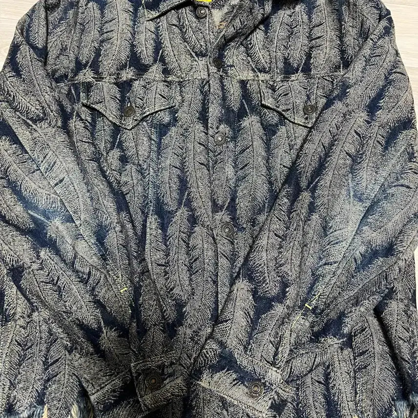 [BUNJANG] Kapital Feather Jacket Indigo / 캐피탈 페더 자켓