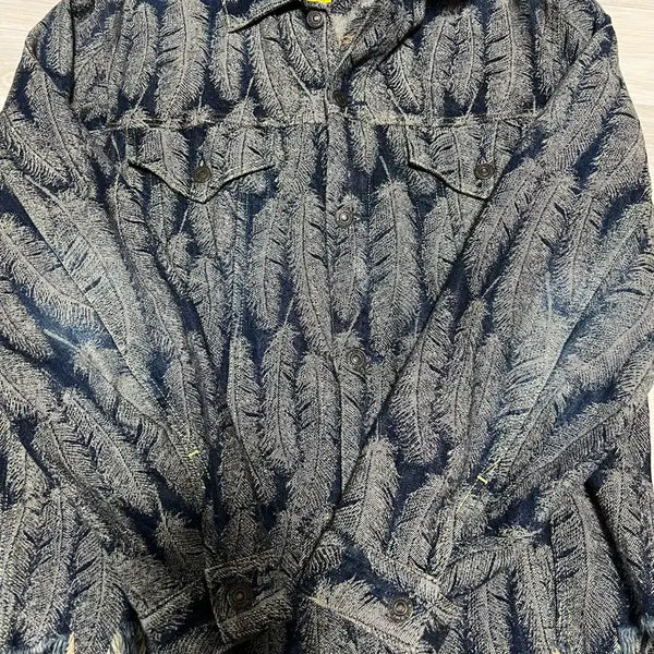 [BUNJANG] Kapital Feather Jacket Indigo / 캐피탈 페더 자켓