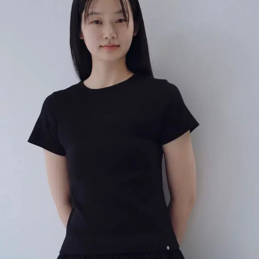 [BUNJANG] OHEHSYO Basic Slim Ribbed T-Shirt / 오헤시오 BASIC SLIM RIBBED T-SHIR