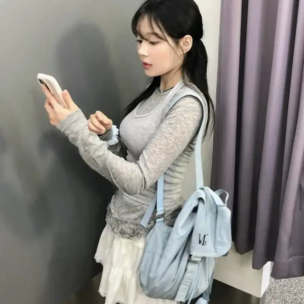 [BUNJANG] Musent Mute Mini Backpack Blue / 무센트 뮤트 미니 백팩 블루