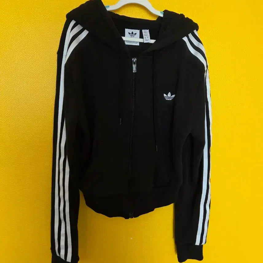 [BUNJANG] Adidas Cropped Hooded Zip-Up Jumper / 아디다스 크롭 후드집업 점퍼