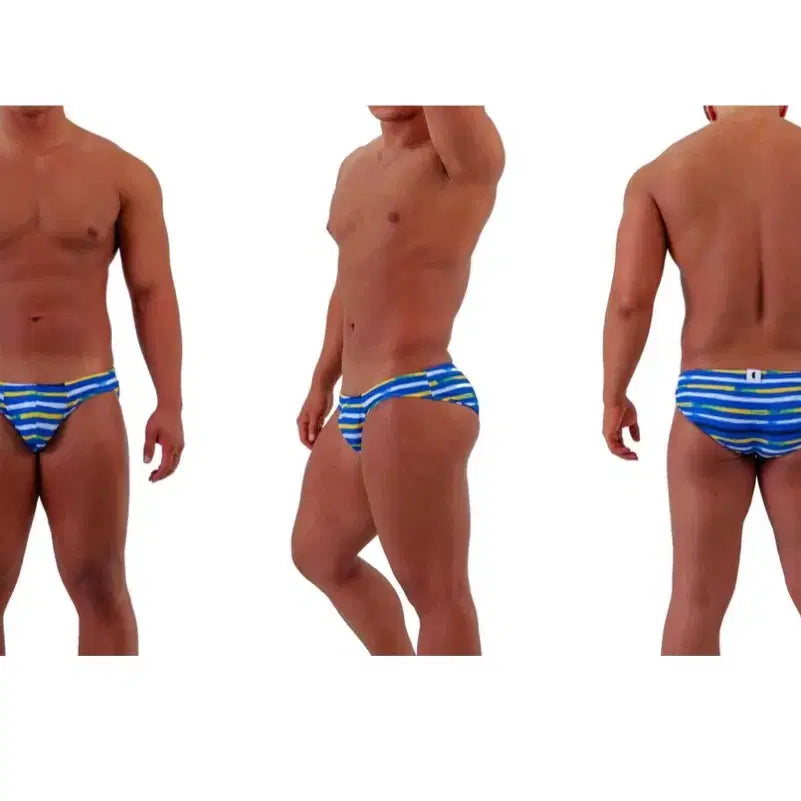 [BUNJANG] Brute Speedo Type Swimwear Blue Stripe / 브루트스피도타입스윔웨어