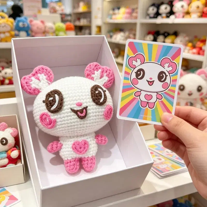 [BUNJANG] NCT Wish Sakuya Pangi Handmade Knitted Keychain / 손뜨개 엔시티 위시 사쿠야 팡이 인형 뜨개 키링 가방고리 핸드메이드