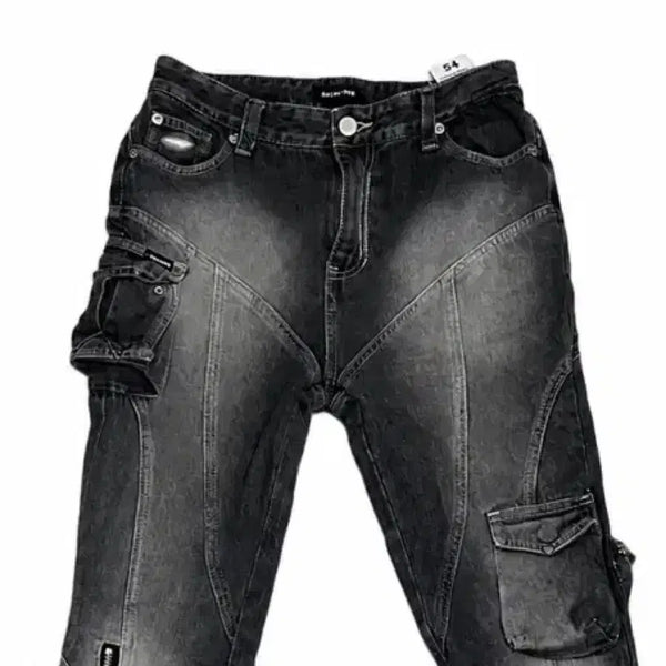 [BUNJANG] Badblood Black Celadon Cargo Pants XS / 배드블러드 흑청 카고 팬츠 xs
