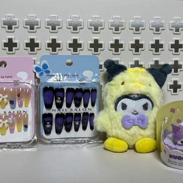 [BUNJANG] Kuromi Nail Keyring Figure Complete Set / [쿠로미 특별] 쿠로미 네일 키링 피규어 종합 세트