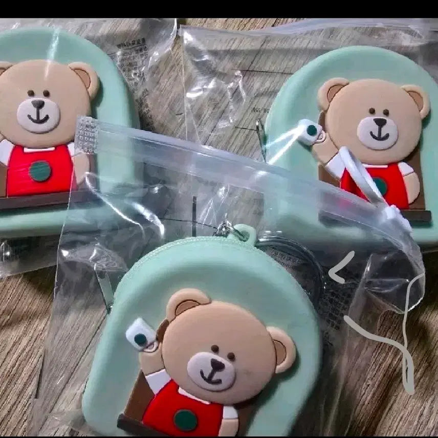 [BUNJANG] Starbucks Bearista Silicone Pouch Keyring / 스타벅스 베어리스타 실리콘 파우치 키링 민트 베어리 키체인 에어팟 미니