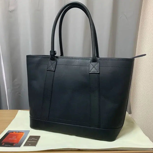 [BUNJANG] Tsuchiya Kaban VK Large Stock Tote Bag Dark Navy / Tsuchiya kaban 비클 라지 스톡 토트백 다크네이비