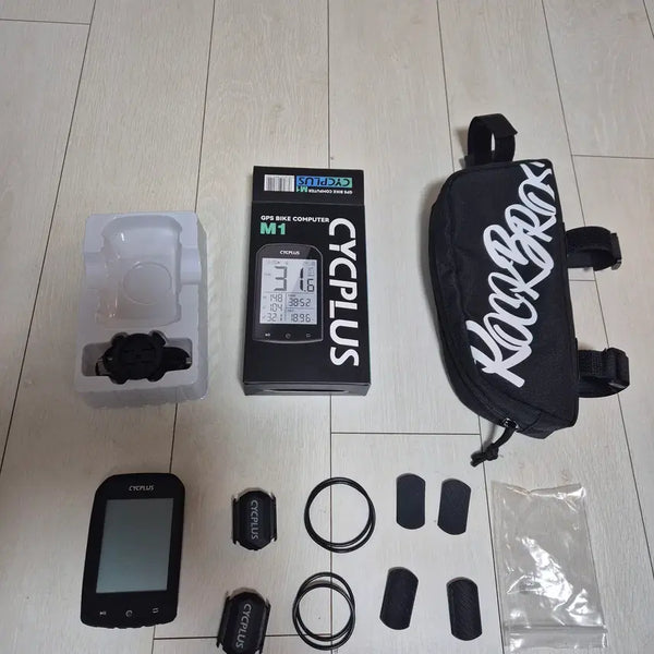 [BUNJANG] Cycleplus Speedometer, Cadence Sensor, Handlebar Bag, Water Bottle, Socks, Bar End Caps / 싸이플러스M1 속도계 스피드센서 케이던스센서 핸들바백 양말 물통 바엔드캡