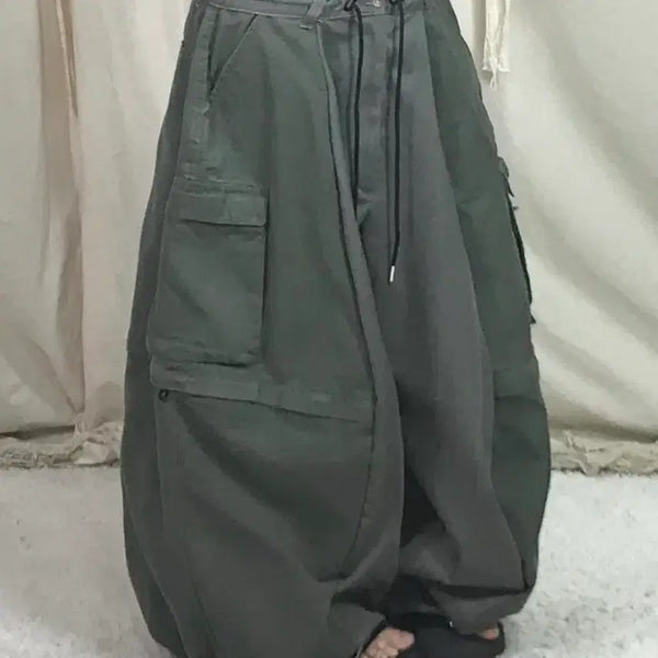 [BUNJANG] Unisex Vintage Khaki Cargo Pants / unixsex 빈티지 카키 카고팬츠