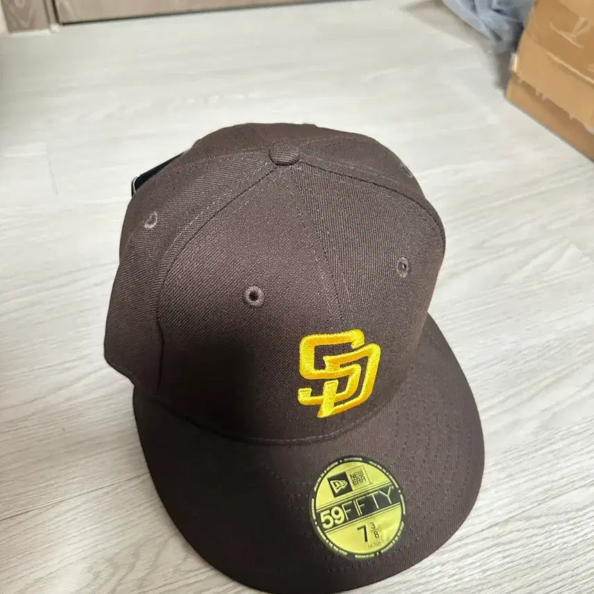 [BUNJANG] New Era MLB Authentic San Diego Padres Game 59FIFTY Cap Brown / 뉴에라 MLB 어센틱 샌디에이고 파드리스 게임 사이즈캡 브라운