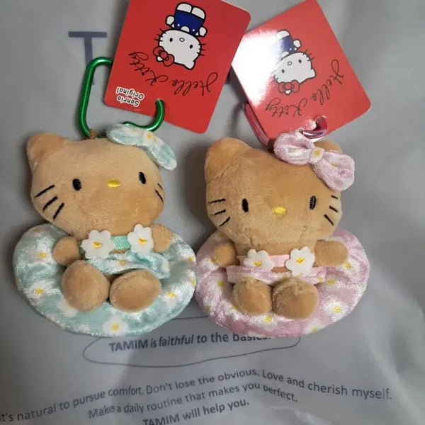 [BUNJANG] Sanrio Tanning Tube Kitty Plush Keychain / 산리오 튜브태닝키티