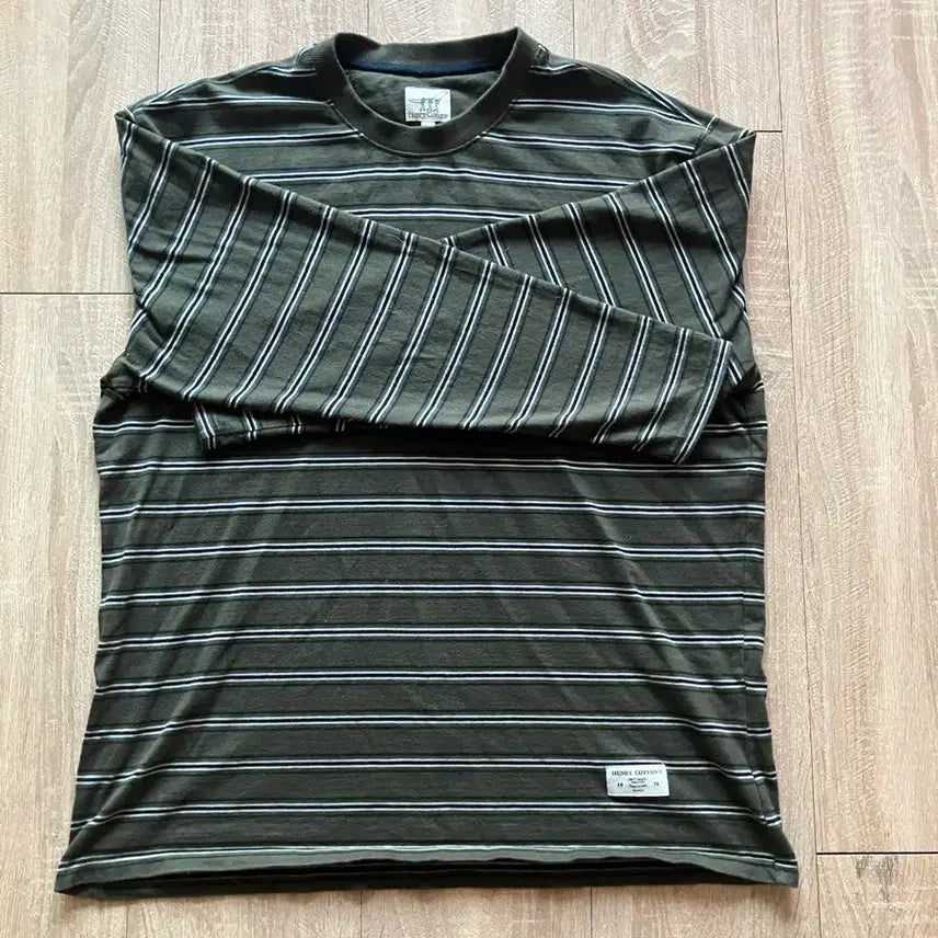 [BUNJANG] Henry Cotton Stripe Long Sleeve Shirt / 헨리코튼 스트라이프 긴팔