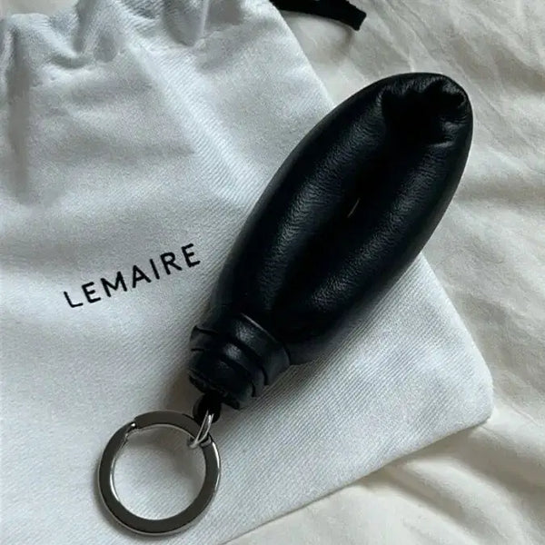 [BUNJANG] Lemaire Wadded Leather Key Holder Black / 르메르 워디드 키 홀더 블랙 (양가죽)