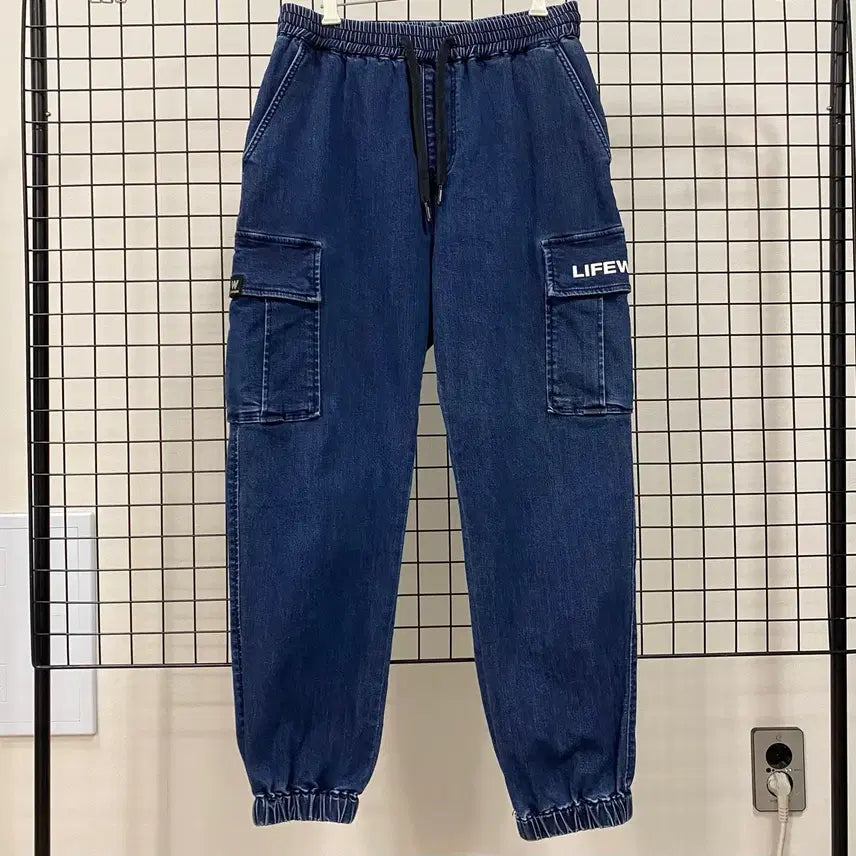 [BUNJANG] Life Work Denim Cargo Jogger Pants / <M> 라이프워크 데님 카고 조거 팬츠