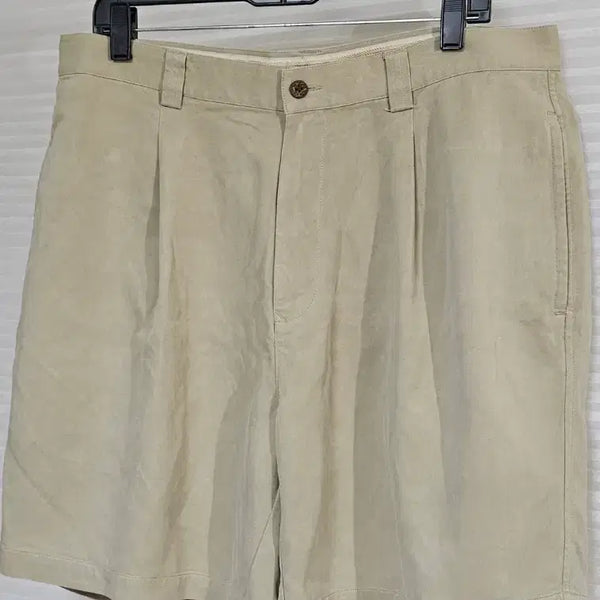 [BUNJANG] Tommy Bahama 100% Silk Men's Shorts Beige (34-35 Inch) / (34~35인치) U.S.A 토미 바하마 실크100% 남성반바지