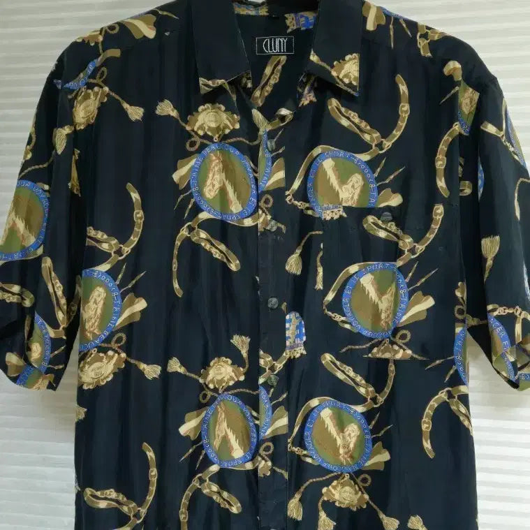 [BUNJANG] CLUNY Men's Silky Rayon Shirt Dress (Size 100-105) / (100~105)깃털처럼 가볍고 실키한 레이온 남성셔츠드레스