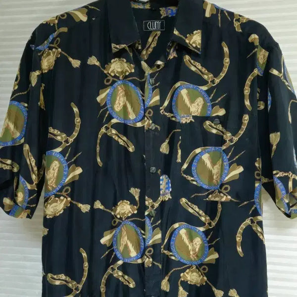 [BUNJANG] CLUNY Men's Silky Rayon Shirt Dress (Size 100-105) / (100~105)깃털처럼 가볍고 실키한 레이온 남성셔츠드레스