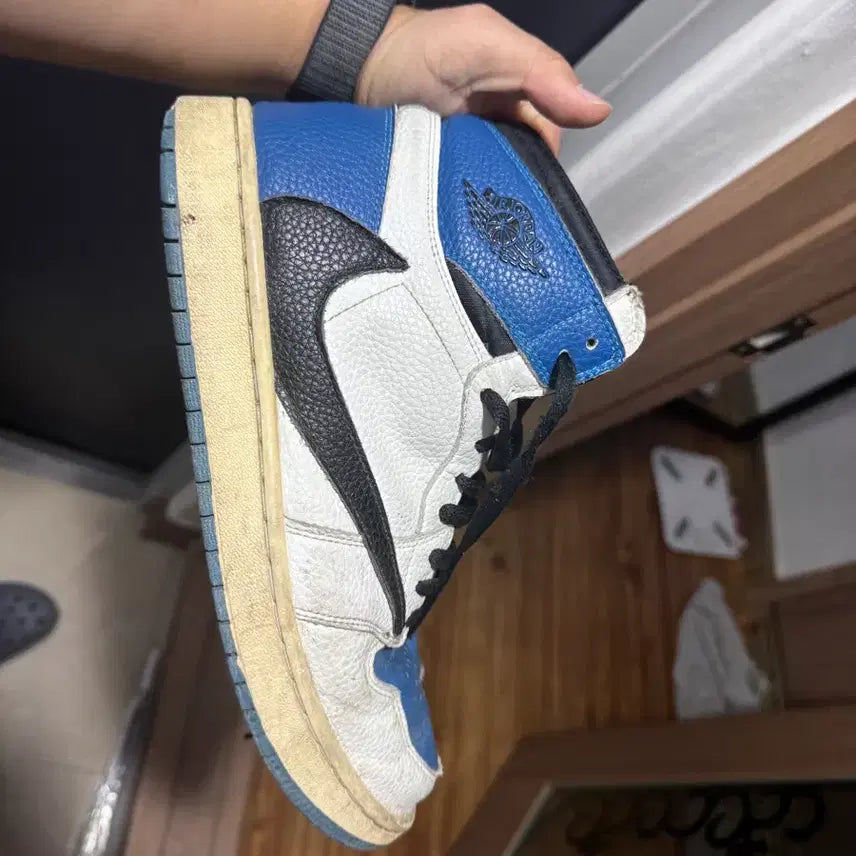 [BUNJANG] Air Jordan 1 Retro High OG SP Travis Scott Fragment Military Blue / 조던 1 x 트래비스 스캇 x 프라그먼트 레트로 하이 280