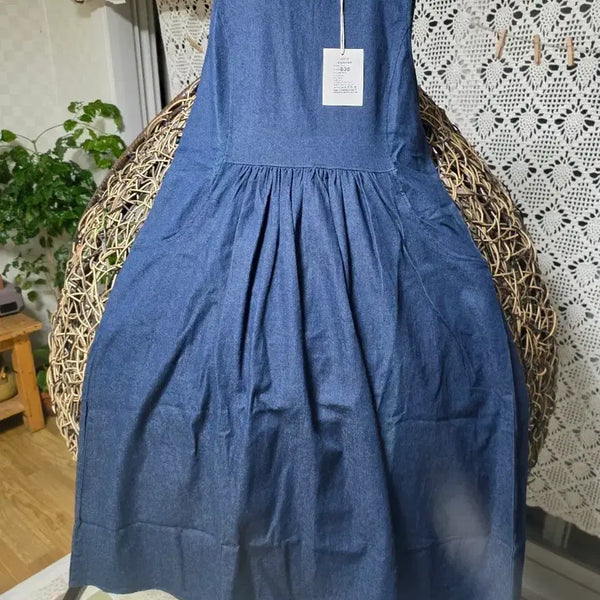 [BUNJANG] Denim Pinafore Dress / 원피스(새상품)
