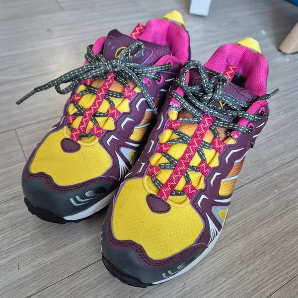 [BUNJANG] LEISURE TIME Women's Hiking Boots Yellow/Purple (240mm) / LEISURE TIME 여성 등산화 240mm 옐로우/퍼플