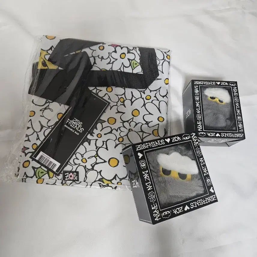 [BUNJANG] Joann Friends Joa Doll Pouch Reusable Bag Set / 조앤프렌즈 조아 인형 파우치 키링 리유저블 백 세트