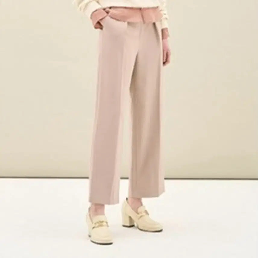 [BUNJANG] SJSJ Back Banding Slacks Pale Beige Size 64 / 한섬 SjSj 백밴딩 슬랙스 64 페일베이지