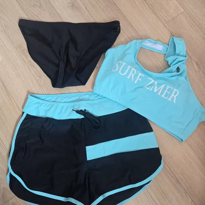 [BUNJANG] SURF ZMER Rash Guard Set (4-Piece) / SURF ZMER 래쉬가드 세트 2XL(새상품)