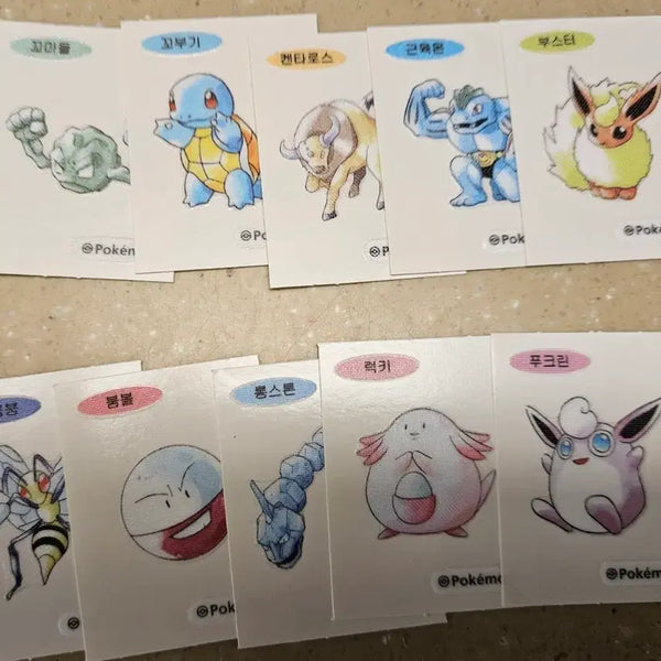 [BUNJANG] Pokemon 30th Anniversary Sticker Bundle Set / 포켓몬 30주년 띠부씰 일괄
