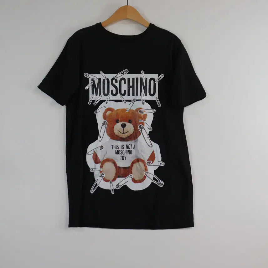 [BUNJANG] Bear Print Short Sleeve T-Shirt Black XL / 곰돌이 프린트 반팔 티셔츠 블랙 XL