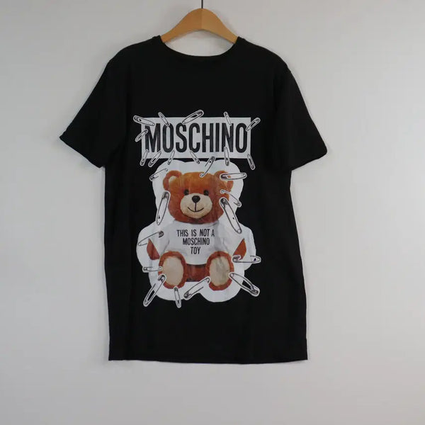 [BUNJANG] Bear Print Short Sleeve T-Shirt Black XL / 곰돌이 프린트 반팔 티셔츠 블랙 XL