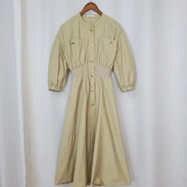 [BUNJANG] Neroli Cotton Puff Sleeve Midi Dress / neroli 원피스 55