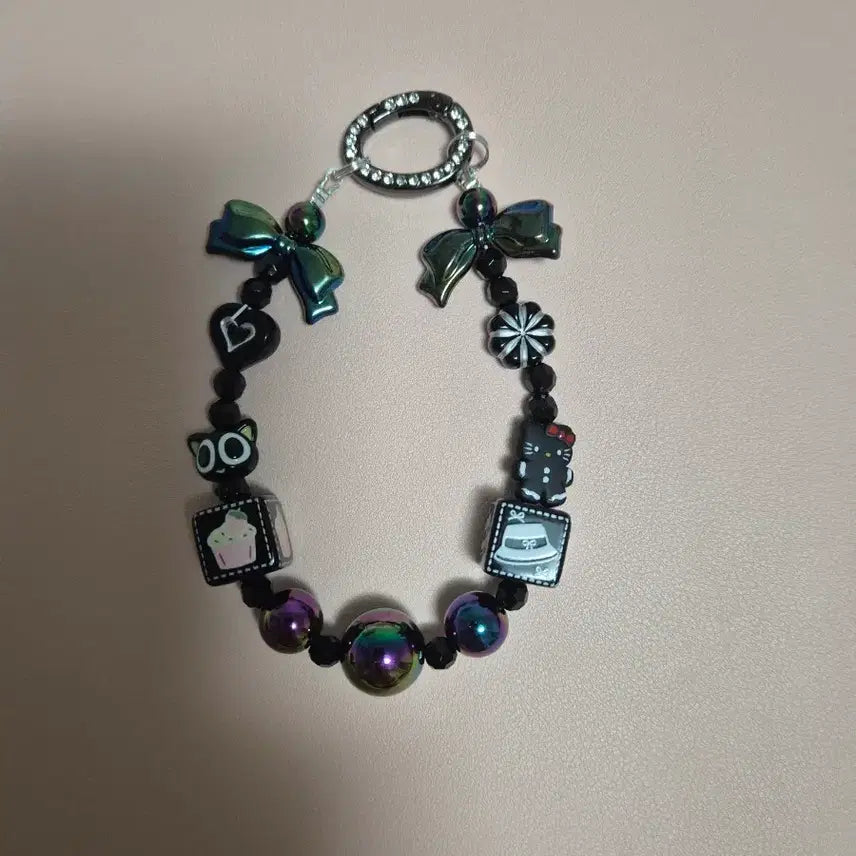 [BUNJANG] Handmade Beaded Keychain (Kitty Accent) / 수제비즈키링(포인트:키티)
