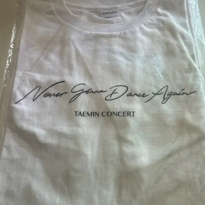 [BUNJANG] Taemin Never Gonna Dance Again Concert T-Shirt / 태민 콘서트 반팔 티셔츠 Never Gonna Dance Again