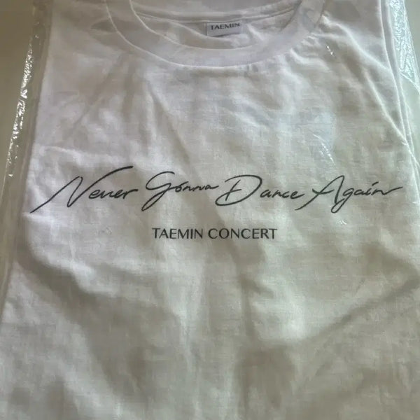 [BUNJANG] Taemin Never Gonna Dance Again Concert T-Shirt / 태민 콘서트 반팔 티셔츠 Never Gonna Dance Again