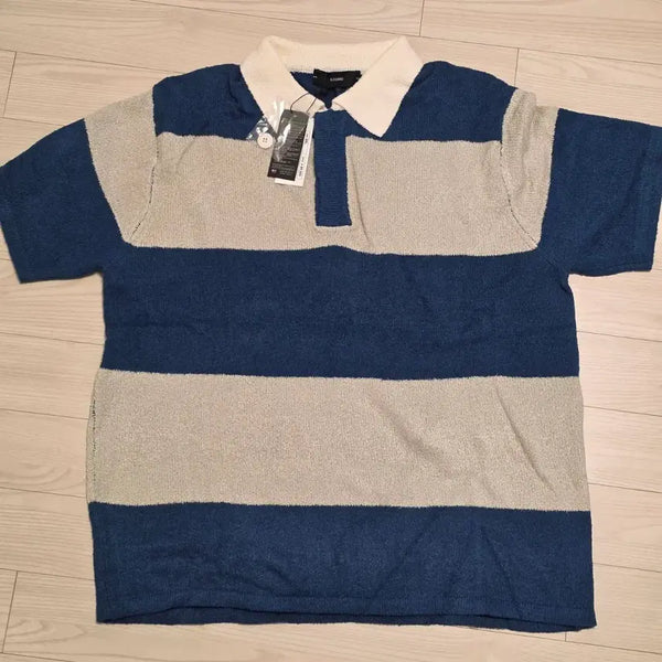 [BUNJANG] Ilcorsoc Rugby Short Sleeve Knit XL / [XL] 일꼬르소 럭비 반팔 니트