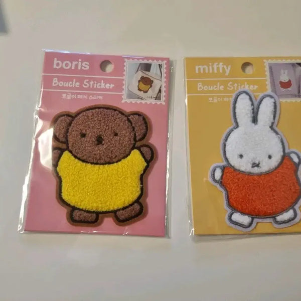 [BUNJANG] Miffy & Boris Bouclé Sticker Set / 미피 부클 스티커 보리스/미피