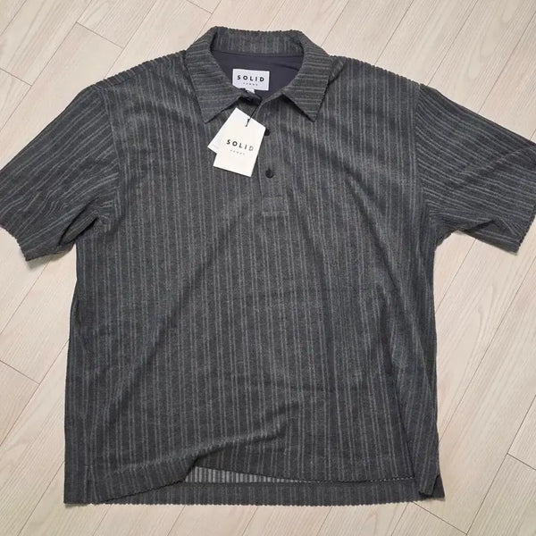 [BUNJANG] Solid Homme 24SS Terry Short Sleeve Polo Knit 50 / [50] 솔리드옴므 24SS 테리 반팔 카라 니트
