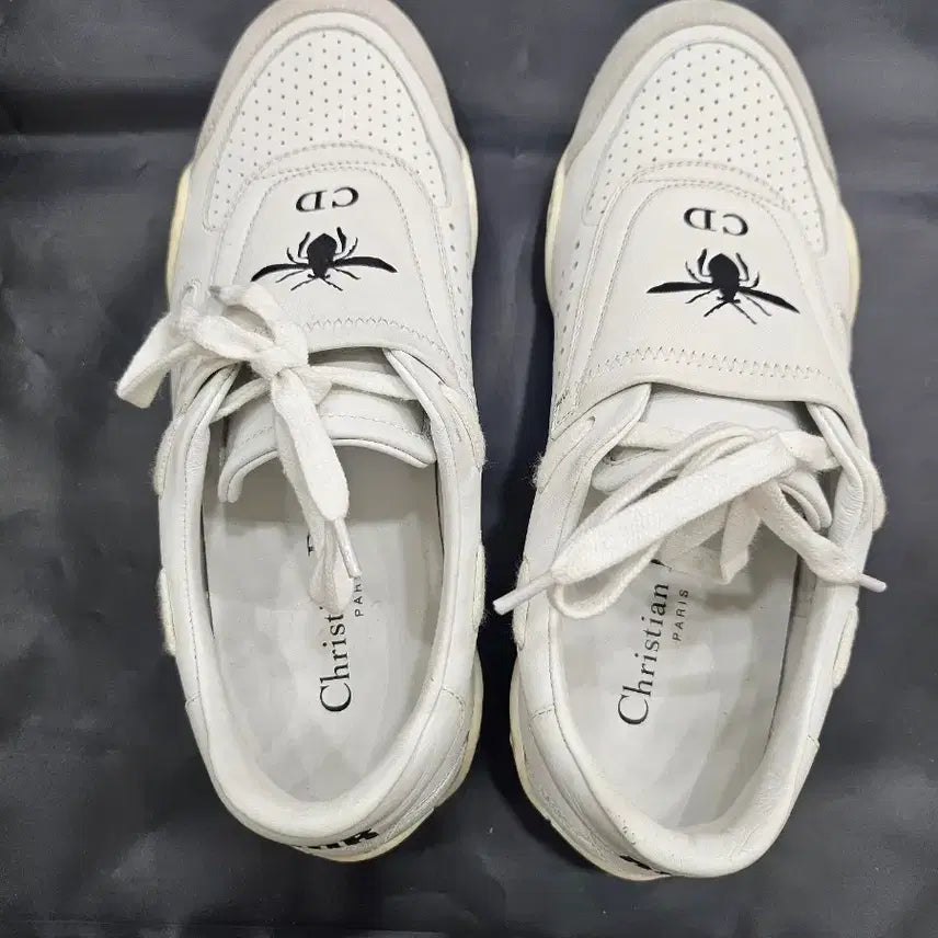 [BUNJANG] Christian Dior D-Fence Sneakers White Perforated Leather / 정품 크리스찬 디올D-Fence 스니커즈