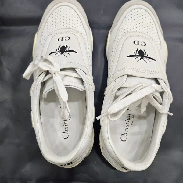 [BUNJANG] Christian Dior D-Fence Sneakers White Perforated Leather / 정품 크리스찬 디올D-Fence 스니커즈
