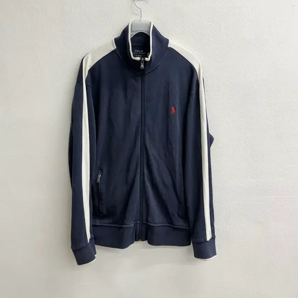[BUNJANG] Polo Ralph Lauren New QR Navy Zip-Up Track Jacket M / 폴로 랄프로렌 신형 QR 네이비 집업 트랙 자켓 M
