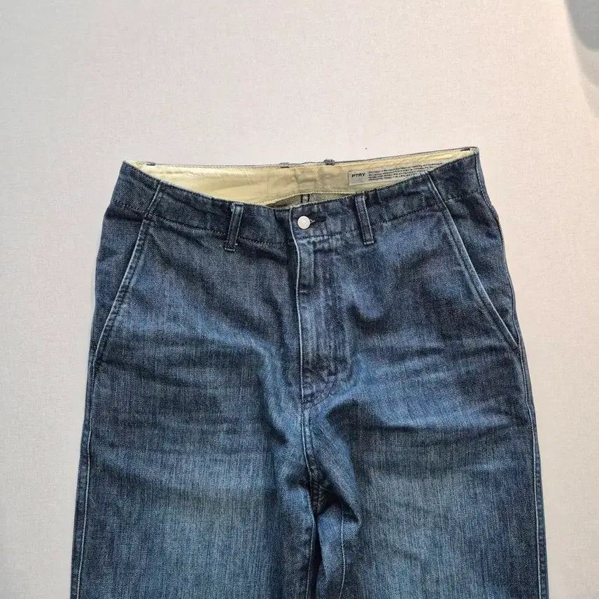 [BUNJANG] Pottery Wide Denim Pants Mid Indigo Size 1 / 포터리 와이드 데님 미드인디고 1사이즈
