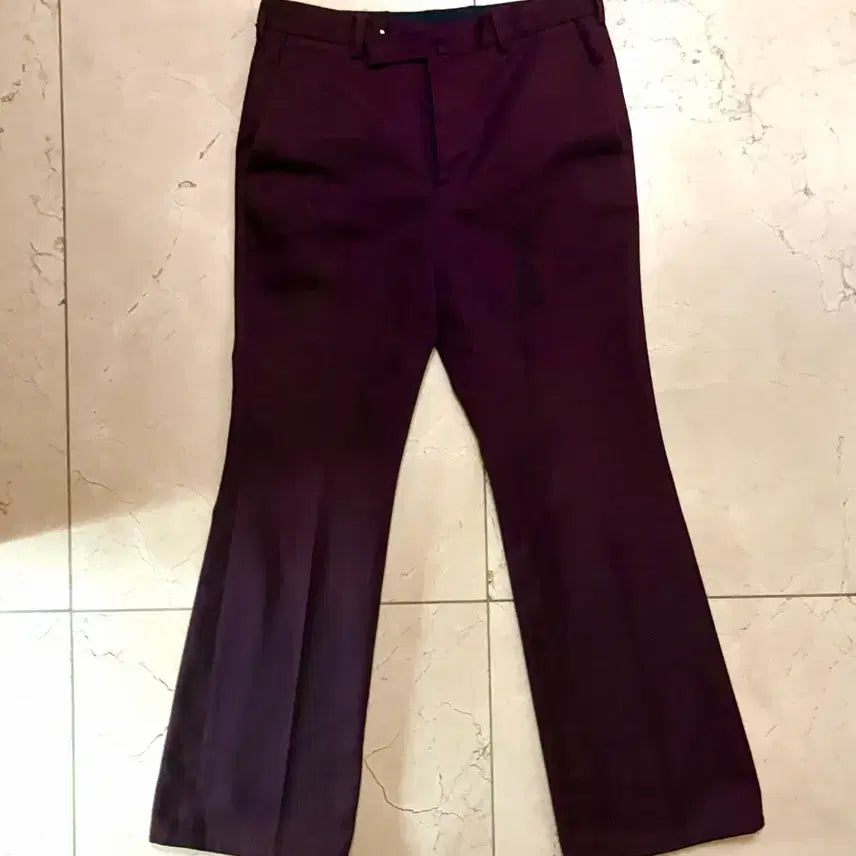 [BUNJANG] John Lawrence Sullivan Maroon Flare Pants / 존로렌스설리반 마룬 플레어 팬츠 [마지막 콜]