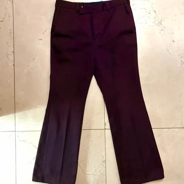 [BUNJANG] John Lawrence Sullivan Maroon Flare Pants / 존로렌스설리반 마룬 플레어 팬츠 [마지막 콜]