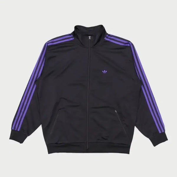 [BUNJANG] Adidas Trefoil Track Top Jacket Black Purple L / 아디다스 트랙탑 자켓 삼선져지 블랙퍼플 L