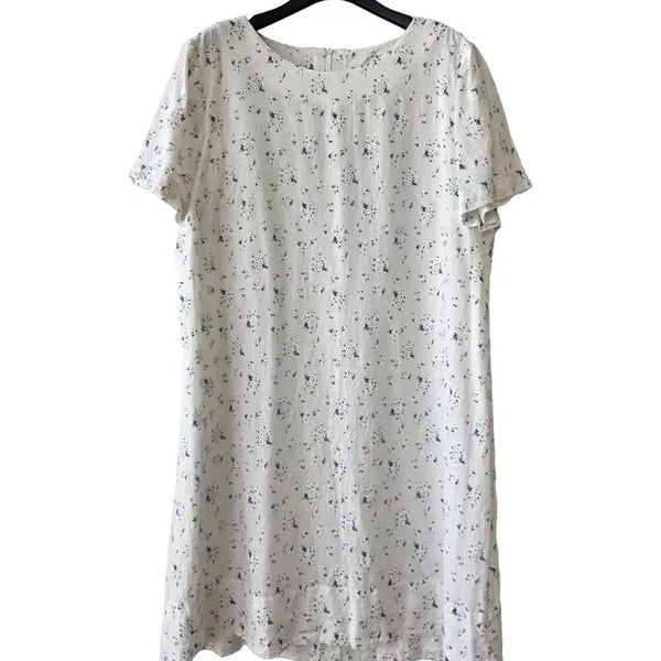 [BUNJANG] White Floral Embroidered Dress / F/화이트 꽃자수 원피스