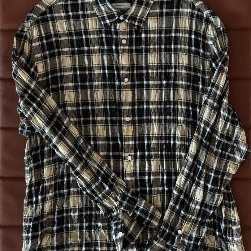 [BUNJANG] Woodb Ringkel Check Shirt Size 100-103 / 우드비 링클 체크 셔츠 2