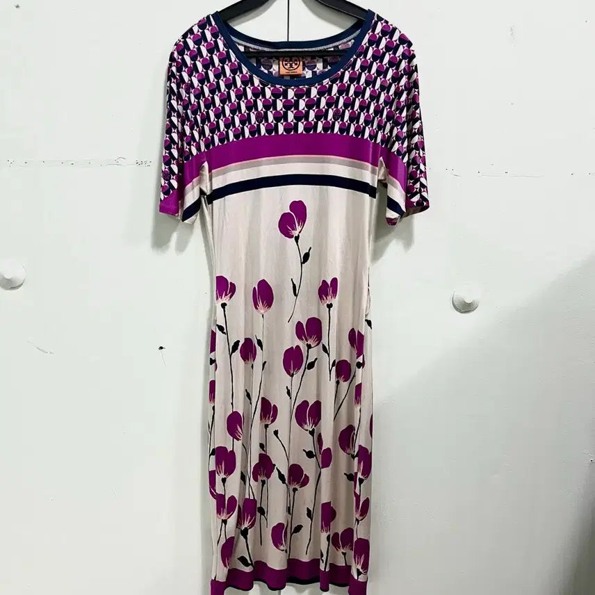 [BUNJANG] Tory Burch Silk Dress Floral Pattern / 토리버치 실크 원피스 m