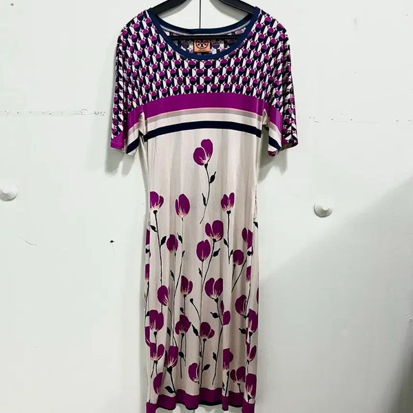 [BUNJANG] Tory Burch Silk Dress Floral Pattern / 토리버치 실크 원피스 m
