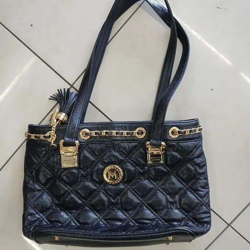 [BUNJANG] Metrociti Blockchain Tote Bag / 메트로시티 블랙체인토드백
